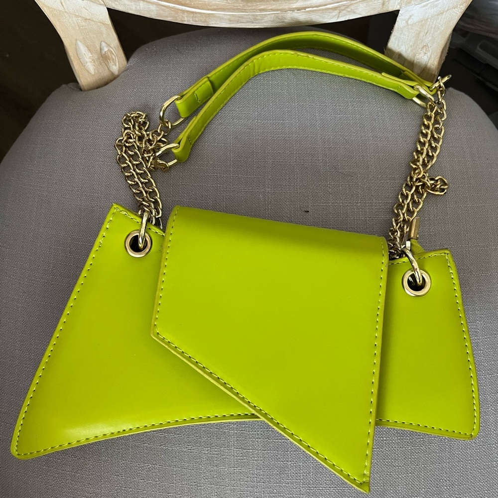 New!!! Lime Green Geometric Women's Bag